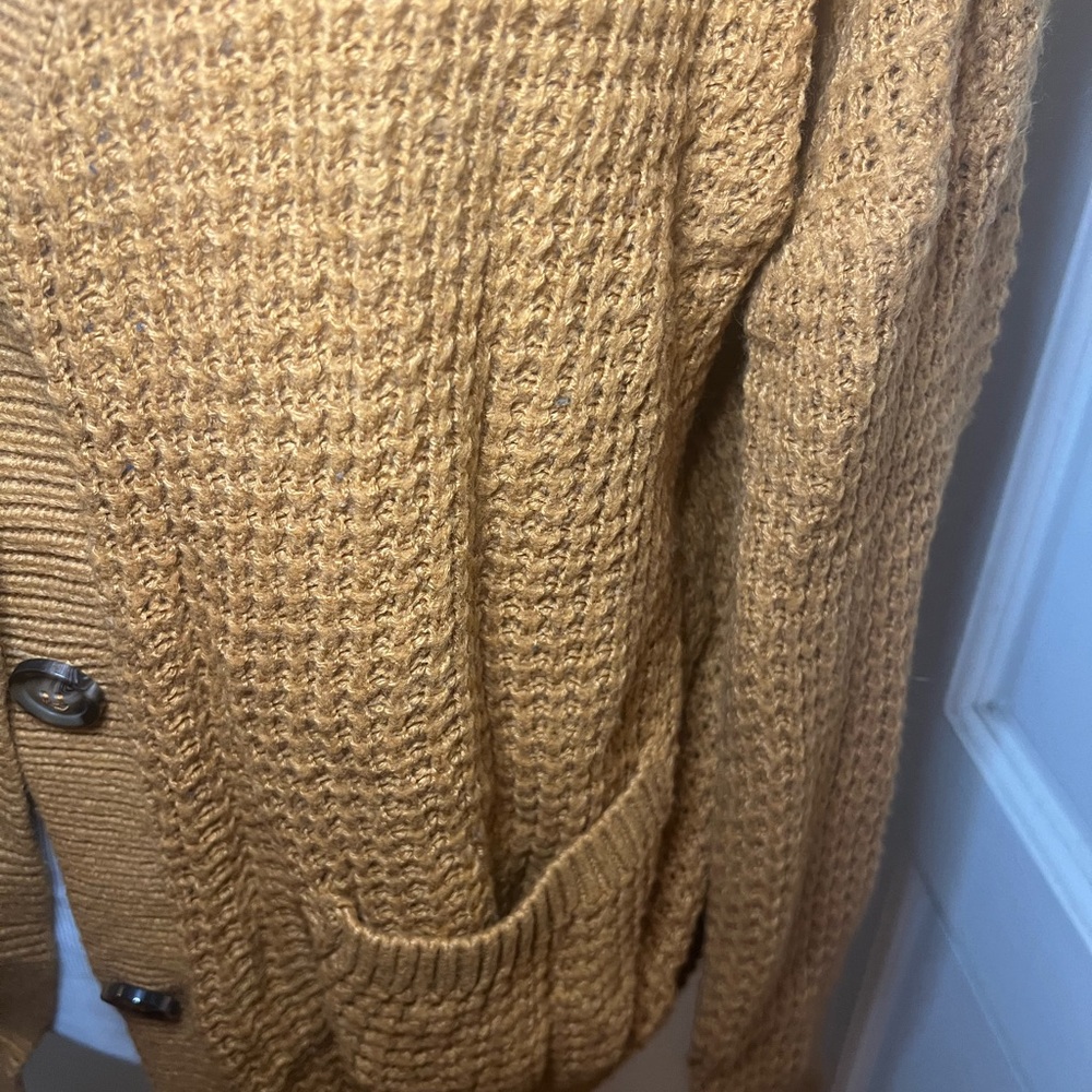 Camel Button Cardigan - Picture 3 of 8